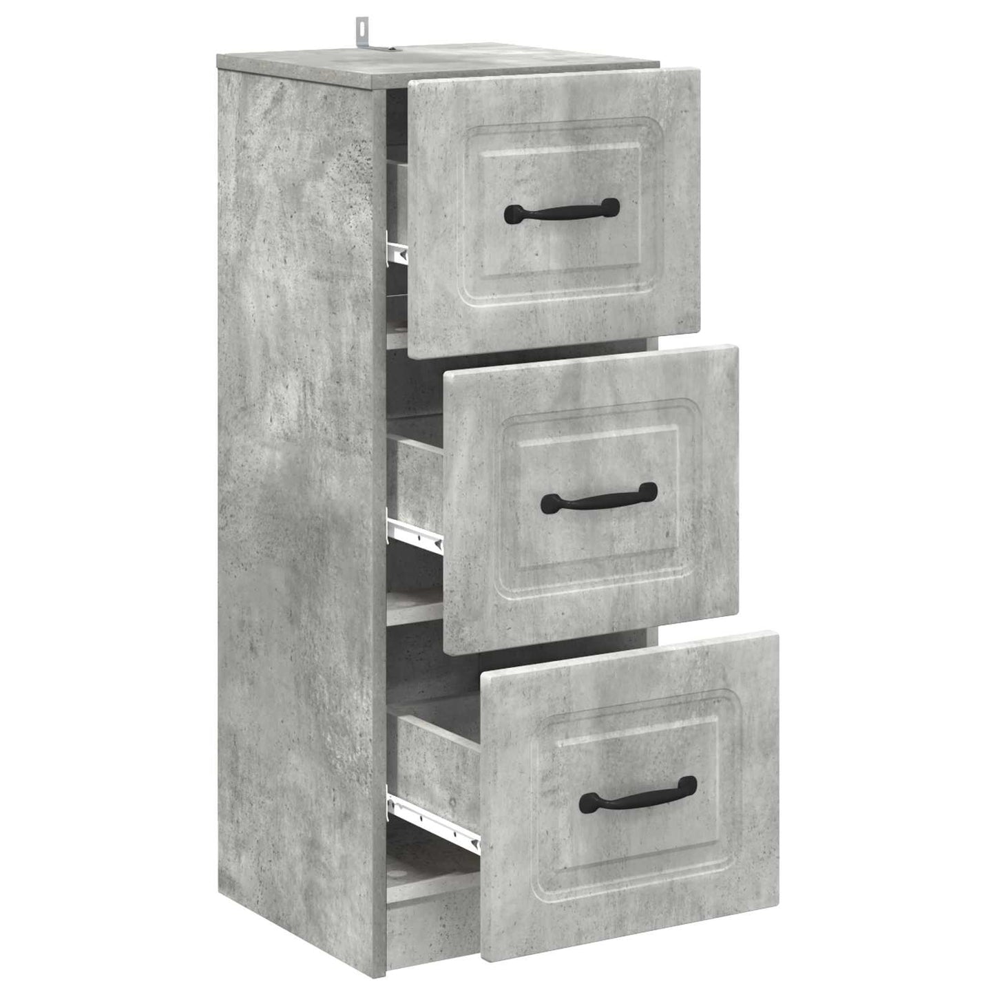 Ladenkast Betongrijs 33 x 34,5 x 87 cm Bewerkt hout