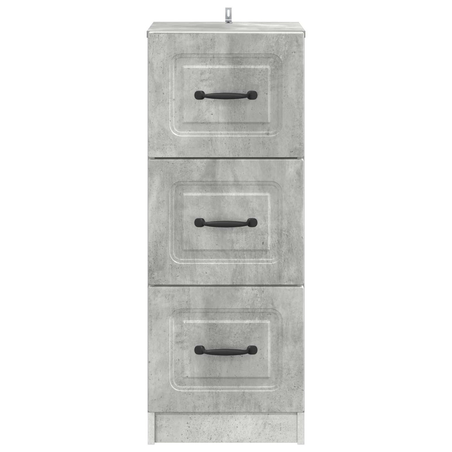Ladenkast Betongrijs 33 x 34,5 x 87 cm Bewerkt hout