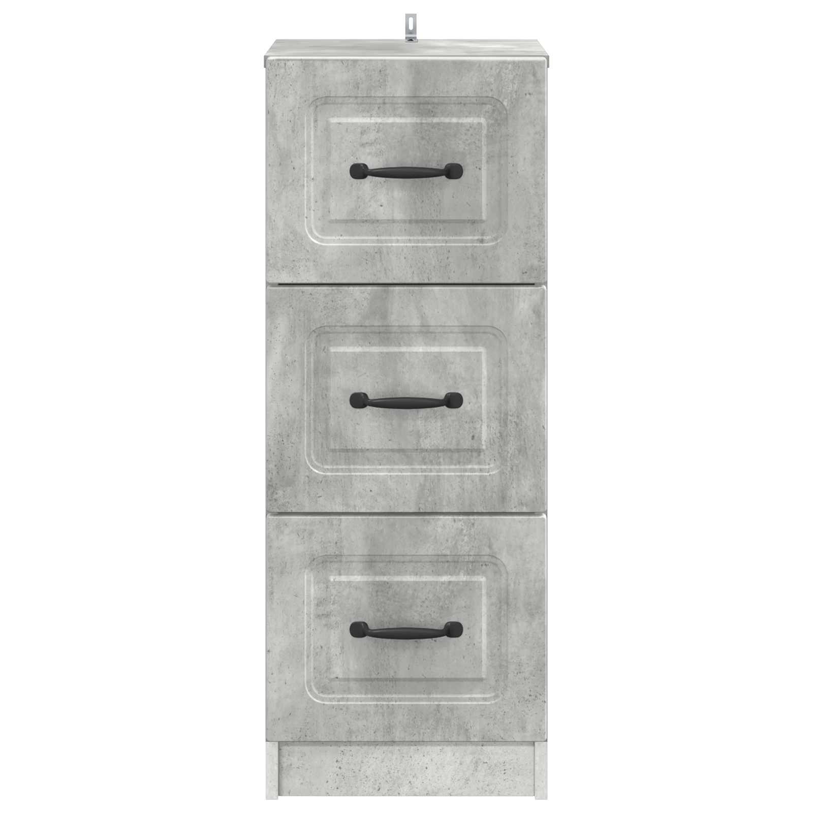 Ladenkast Betongrijs 33 x 34,5 x 87 cm Bewerkt hout
