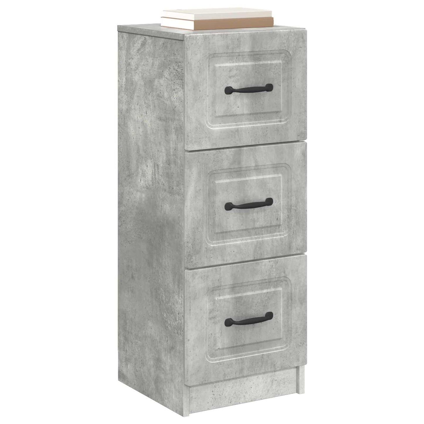 Ladenkast Betongrijs 33 x 34,5 x 87 cm Bewerkt hout