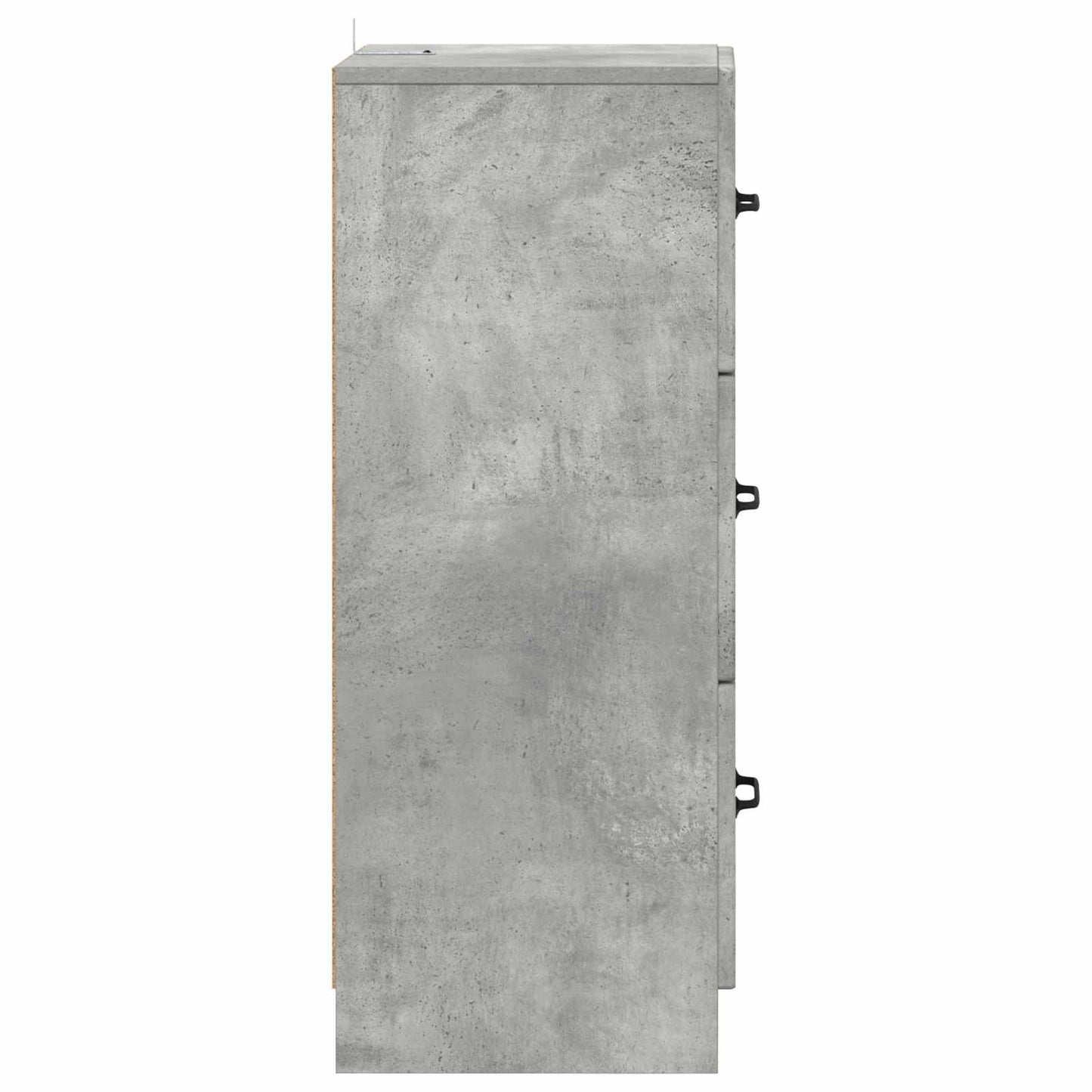 Ladenkast Betongrijs 33 x 34,5 x 87 cm Bewerkt hout