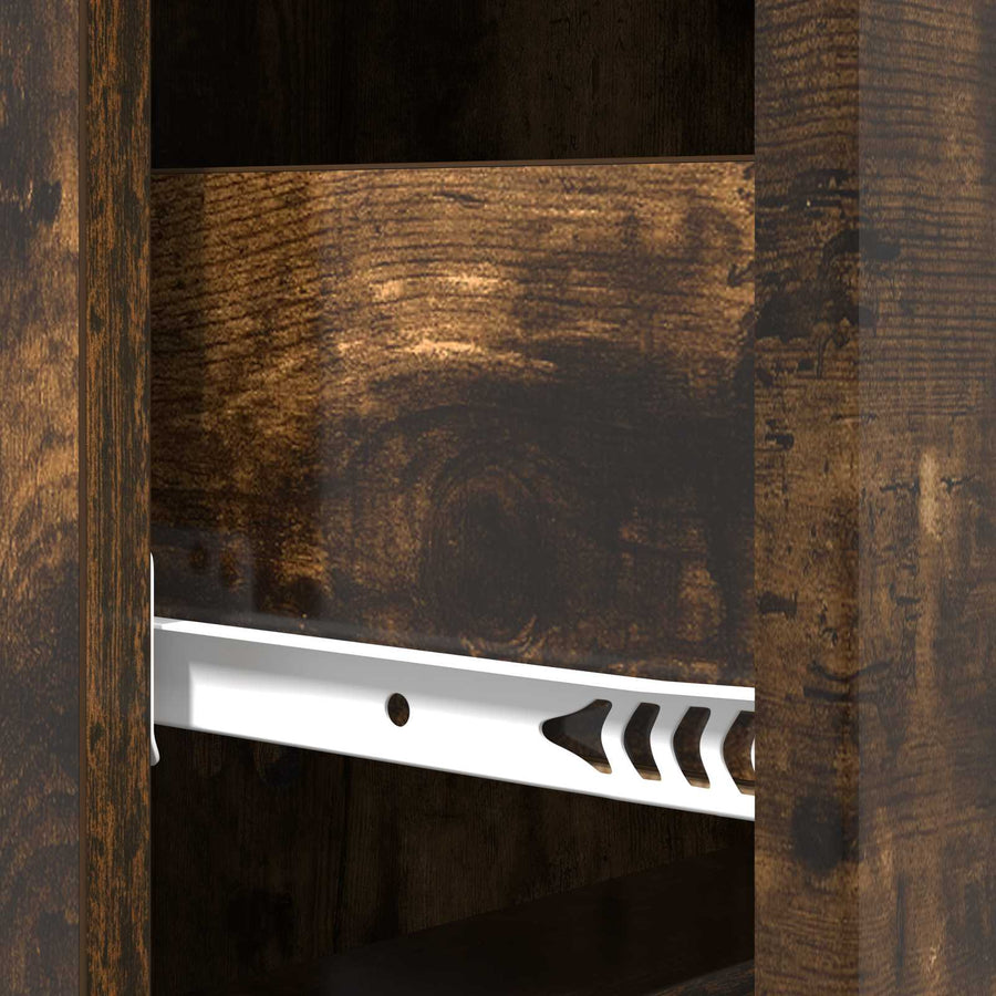 Ladenkast Gerookt eiken 33 x 34,5 x 87 cm Bewerkt hout