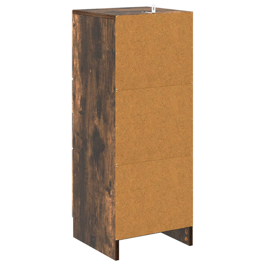 Ladenkast Gerookt eiken 33 x 34,5 x 87 cm Bewerkt hout
