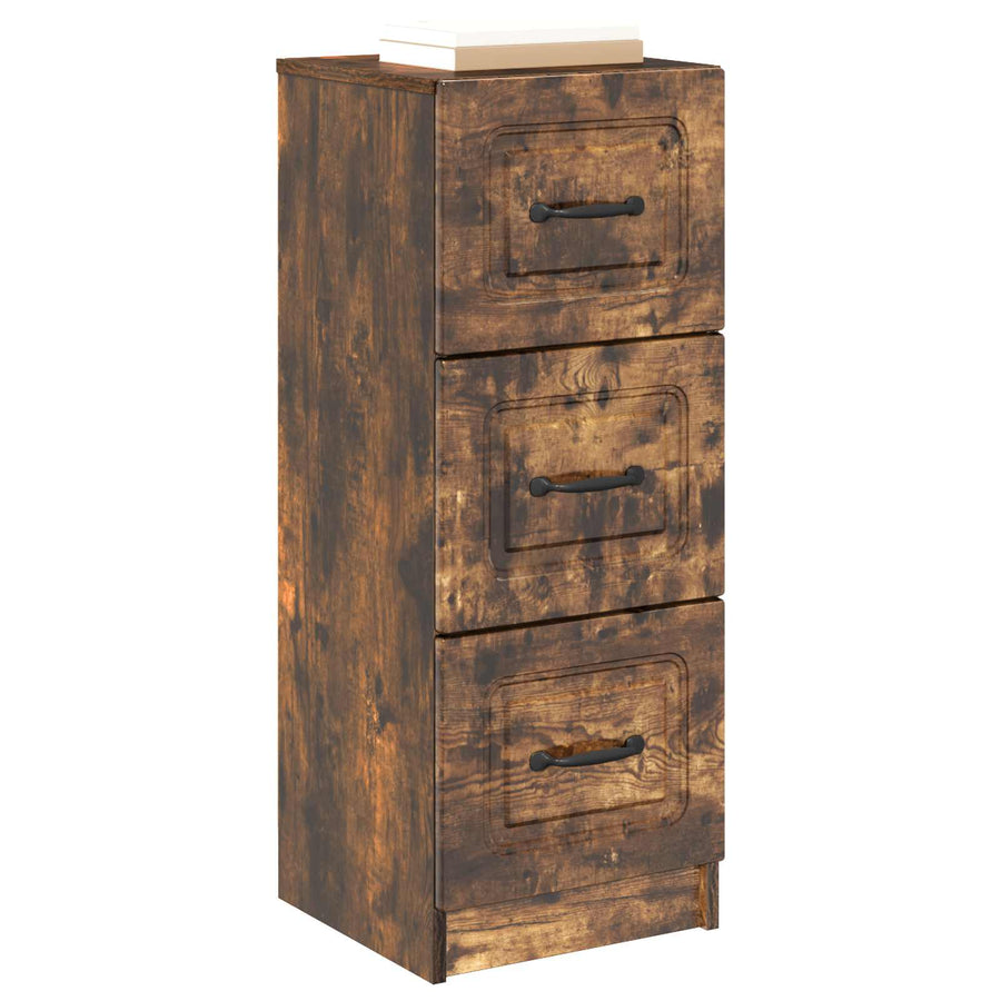 Ladenkast Gerookt eiken 33 x 34,5 x 87 cm Bewerkt hout