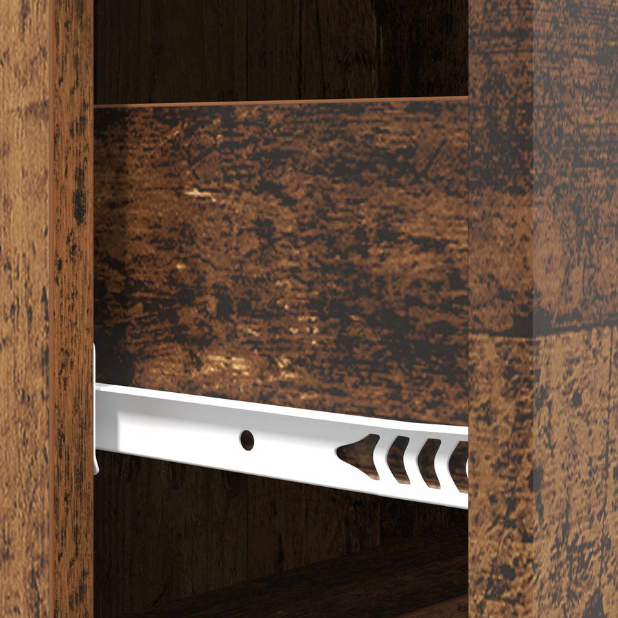Ladenkast Oud hout 33 x 34,5 x 87 cm Bewerkt hout