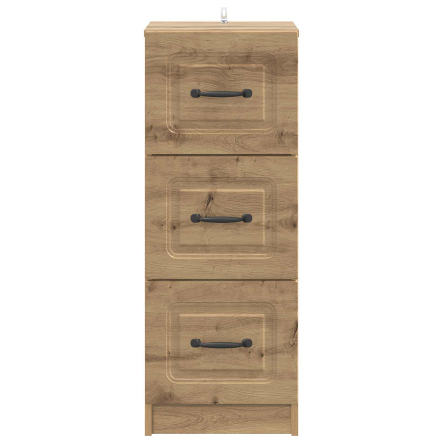 Ladenkast Artisanaal eiken 33 x 34,5 x 87 cm Bewerkt hout
