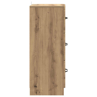 Ladenkast Artisanaal eiken 33 x 34,5 x 87 cm Bewerkt hout