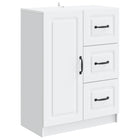 Dressoir wit 66x34,5x87 cm bewerkt hout