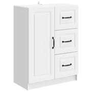Dressoir wit 66x34,5x87 cm bewerkt hout