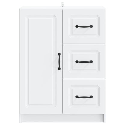 Dressoir met lade Wit 66 x 34,5 x 87 cm Bewerkt hout