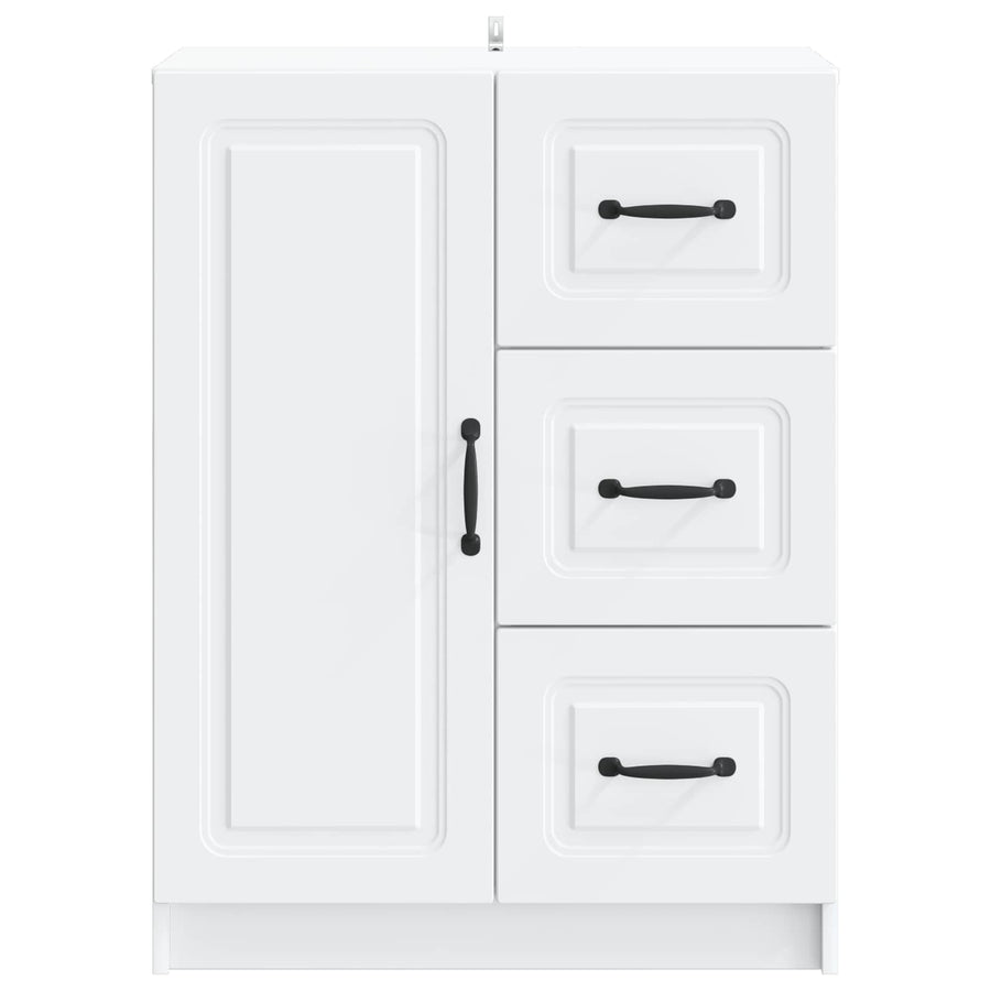 Dressoir met lade Wit 66 x 34,5 x 87 cm Bewerkt hout