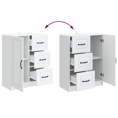 Dressoir met lade Wit 66 x 34,5 x 87 cm Bewerkt hout