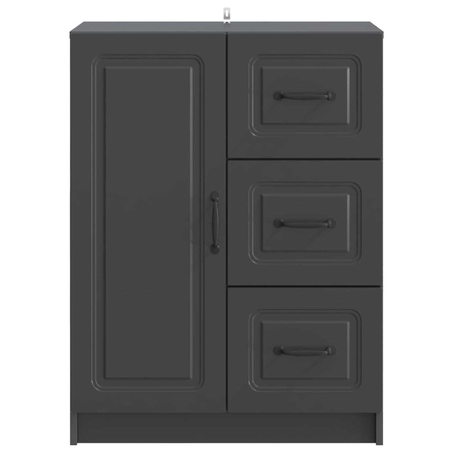 Dressoir met lade Zwart 66 x 34,5 x 87 cm Bewerkt hout