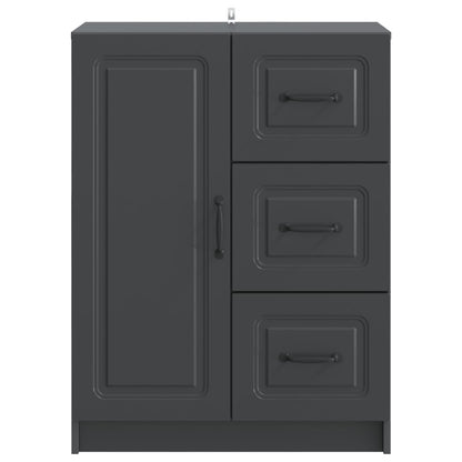 Dressoir met lade Zwart 66 x 34,5 x 87 cm Bewerkt hout