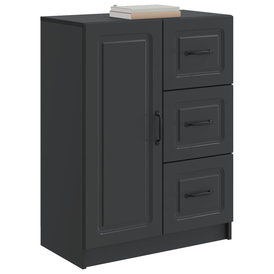 Dressoir met lade Zwart 66 x 34,5 x 87 cm Bewerkt hout