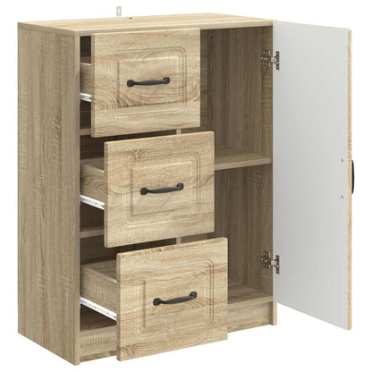 Dressoir met lade Sonoma Eiken 66 x 34,5 x 87 cm Bewerkt hout