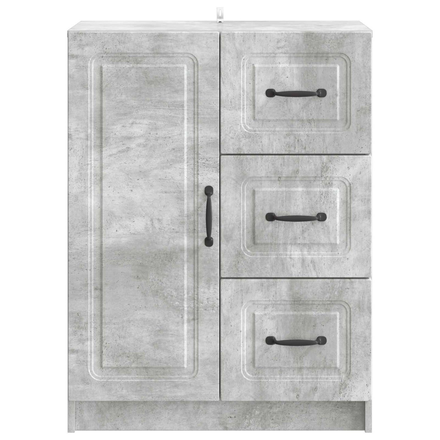 Dressoir met lade Betongrijs 66 x 34,5 x 87 cm Bewerkt hout