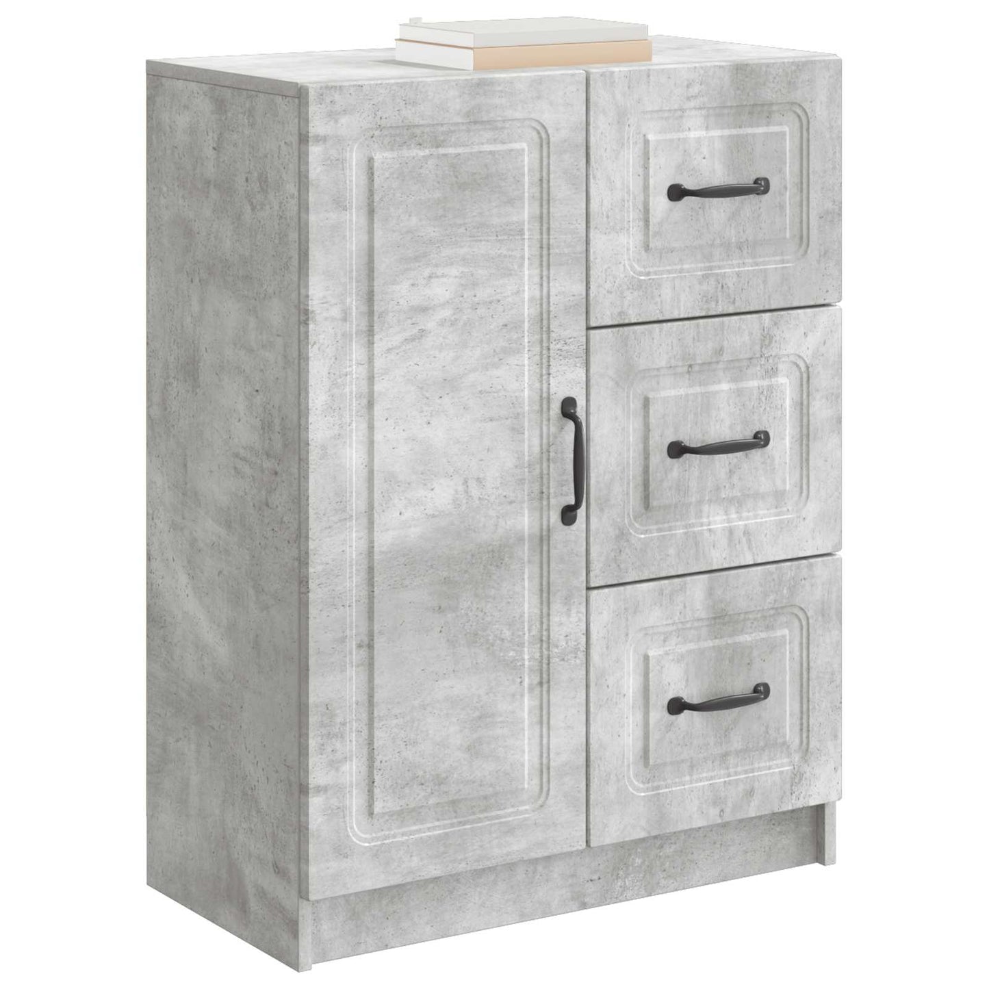 Dressoir met lade Betongrijs 66 x 34,5 x 87 cm Bewerkt hout