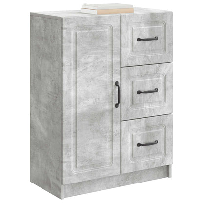 Dressoir met lade Betongrijs 66 x 34,5 x 87 cm Bewerkt hout