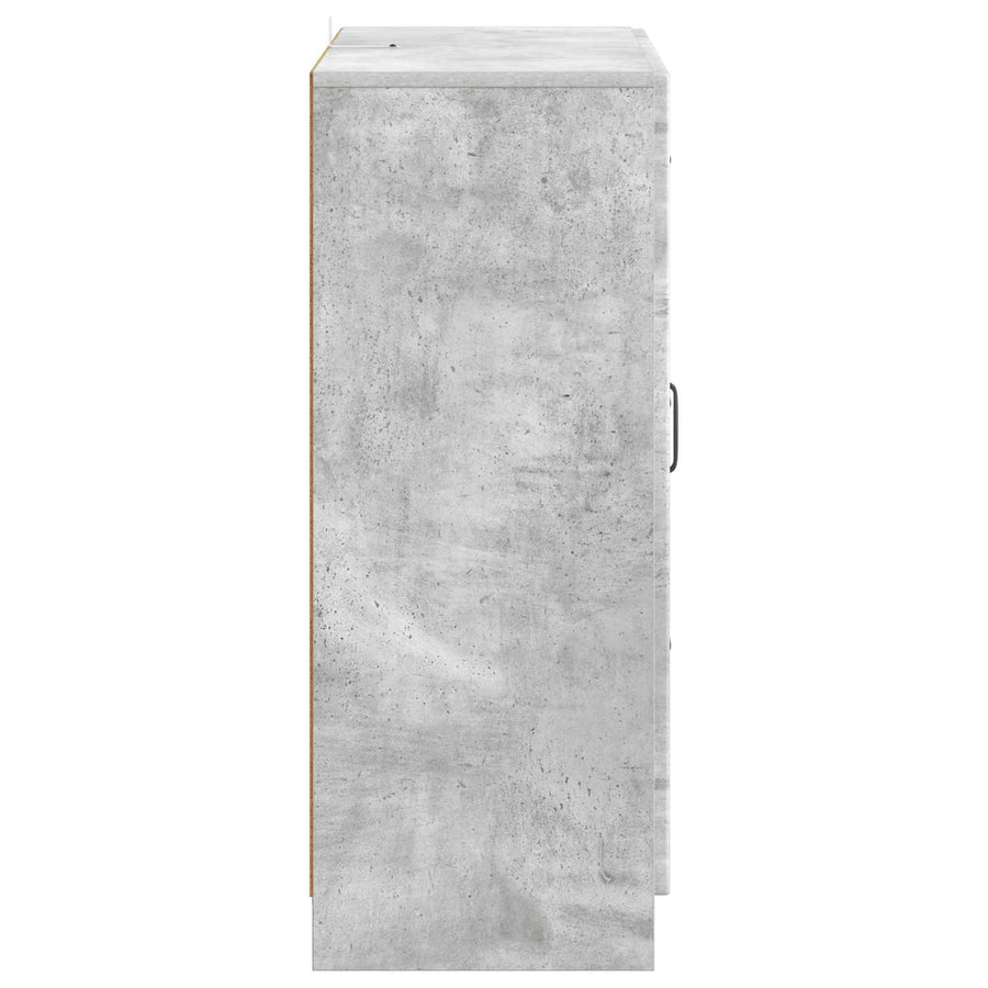Dressoir met lade Betongrijs 66 x 34,5 x 87 cm Bewerkt hout