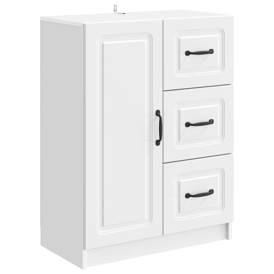 Dressoir met lade Hoogglans Wit 66 x 34,5 x 87 cm Bewerkt hout