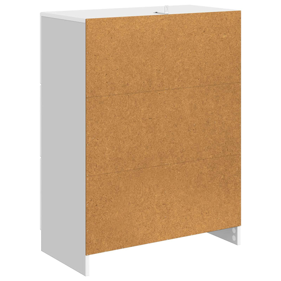 Dressoir met lade Hoogglans Wit 66 x 34,5 x 87 cm Bewerkt hout