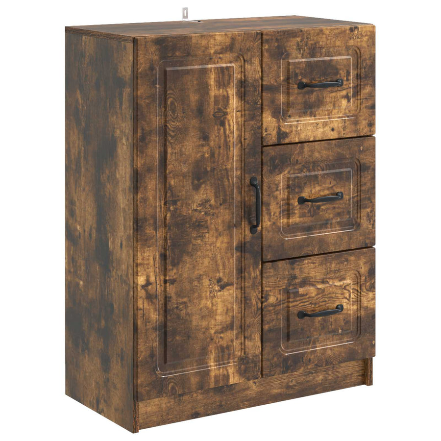 Dressoir met lade Gerookt eiken 66 x 34,5 x 87 cm Bewerkt hout
