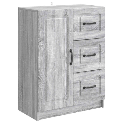 Dressoir met lade Grijs sonoma 66 x 34,5 x 87 cm Bewerkt hout