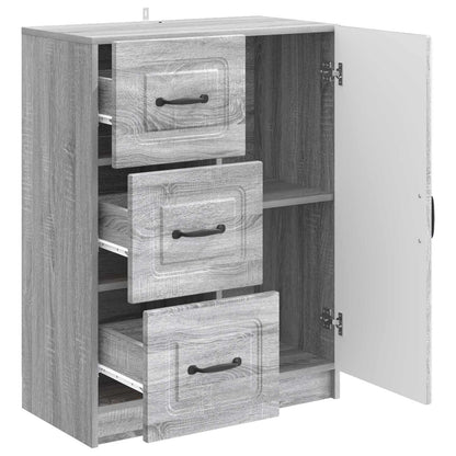 Dressoir met lade Grijs sonoma 66 x 34,5 x 87 cm Bewerkt hout