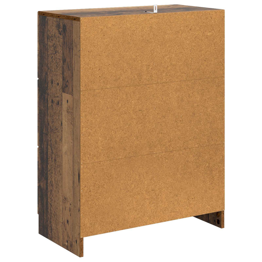 Dressoir met lade Oud hout 66 x 34,5 x 87 cm Bewerkt hout