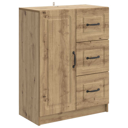 Dressoir Artisanaal eiken 66 x 34,5 x 87 cm Bewerkt hout