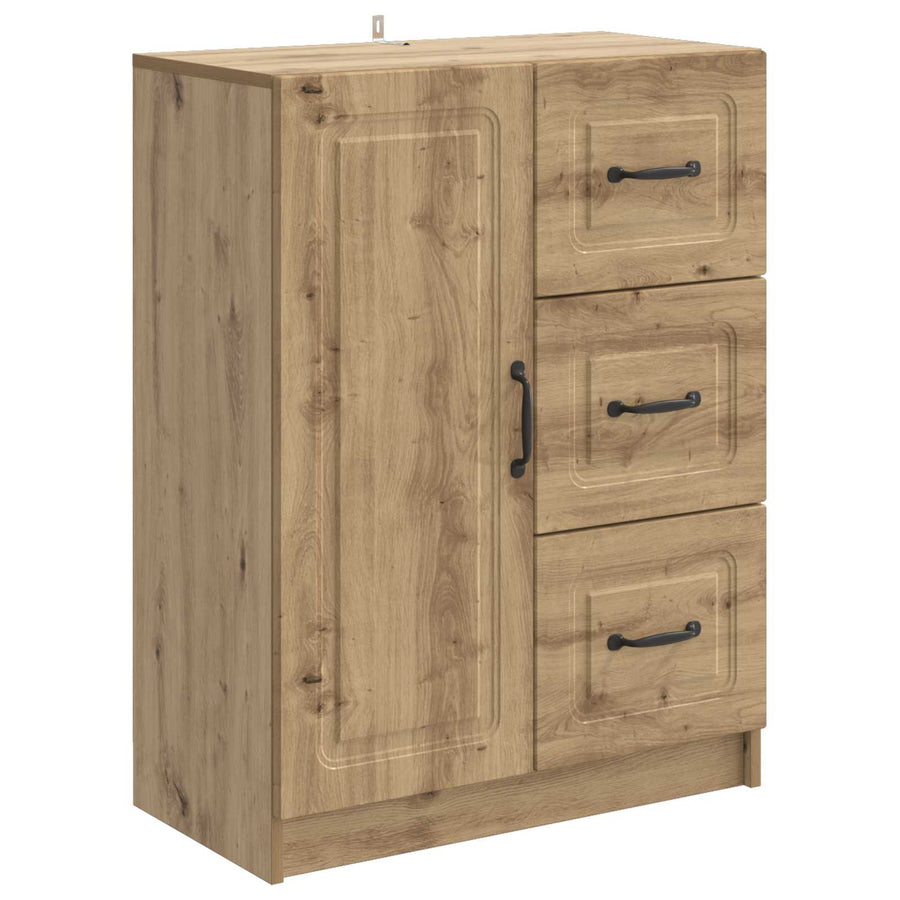 Dressoir Artisanaal eiken 66 x 34,5 x 87 cm Bewerkt hout