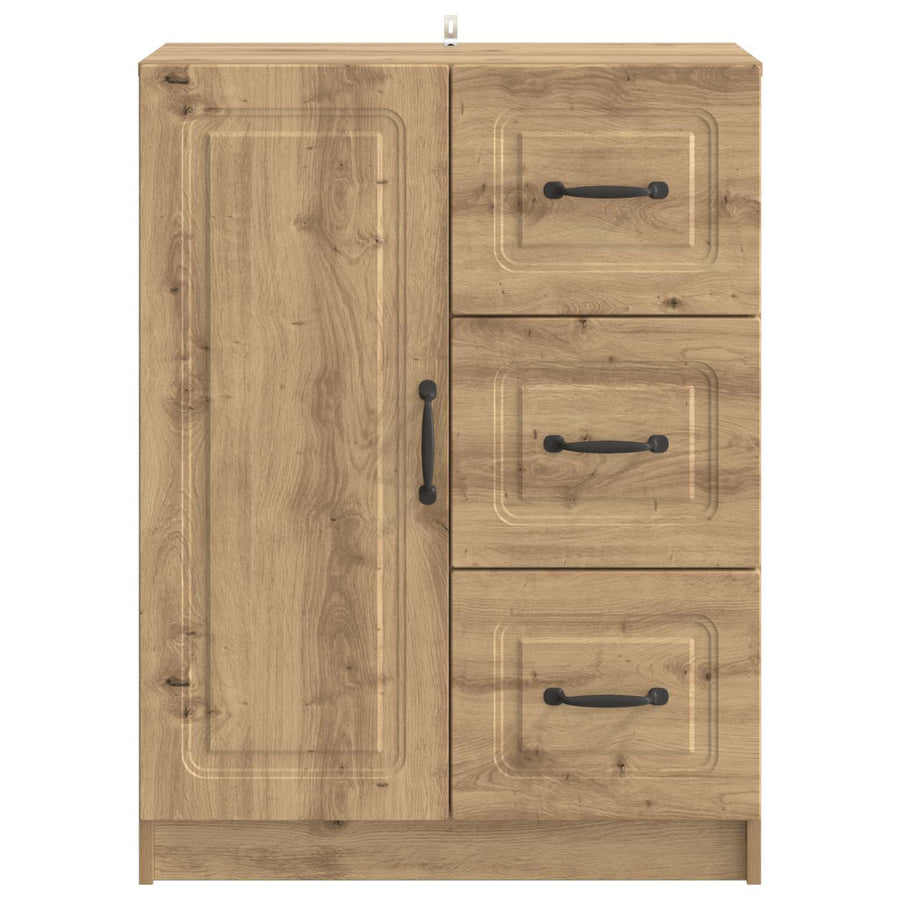 Dressoir Artisanaal eiken 66 x 34,5 x 87 cm Bewerkt hout