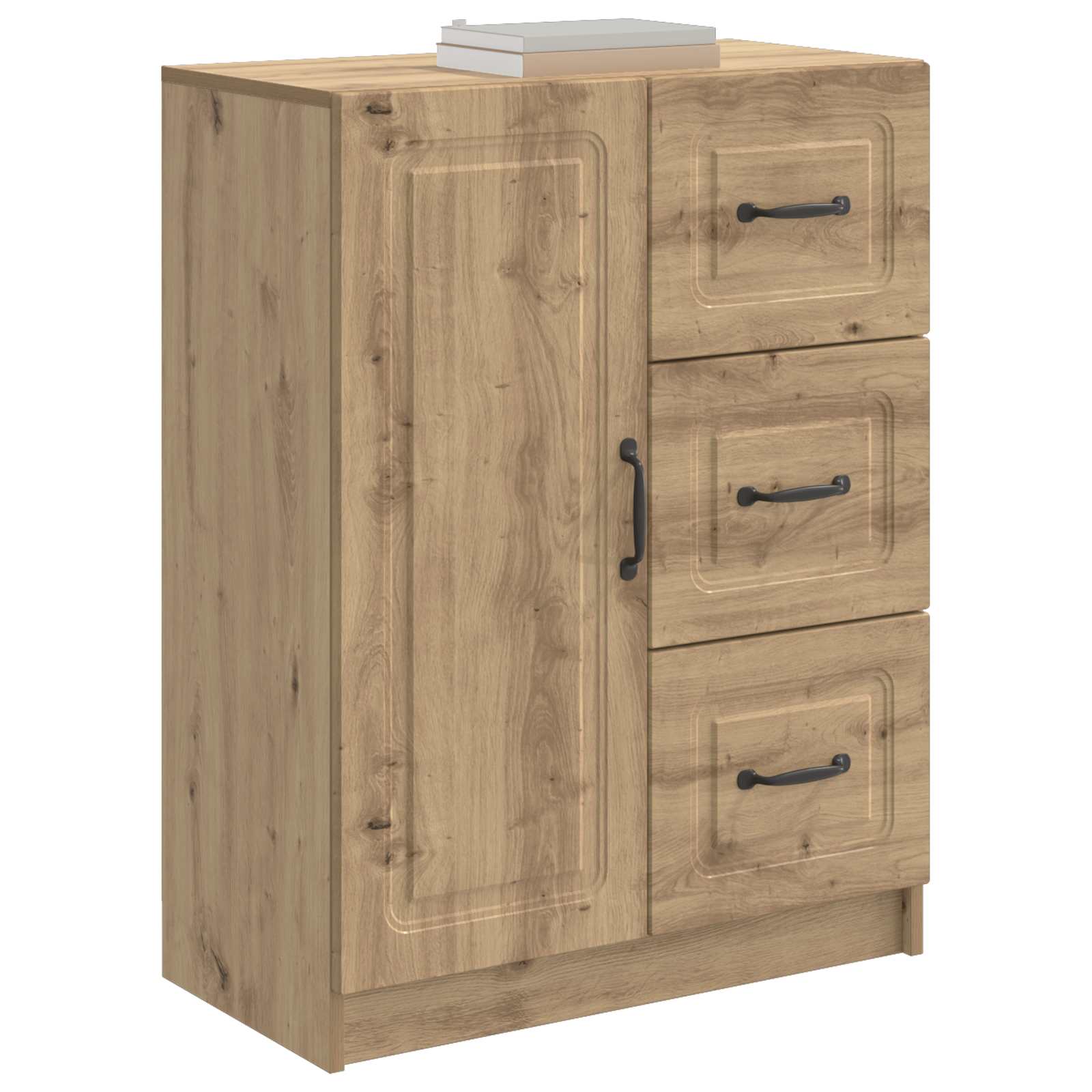 Dressoir Artisanaal eiken 66 x 34,5 x 87 cm Bewerkt hout