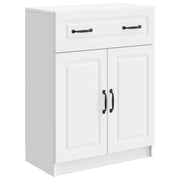 Dressoir wit 66x34,5x87 cm bewerkt hout
