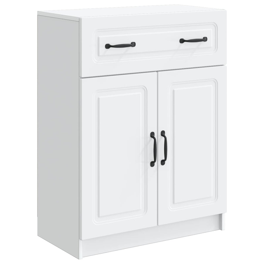 Dressoir met lade Wit 66 x 34,5 x 87 cm Bewerkt hout