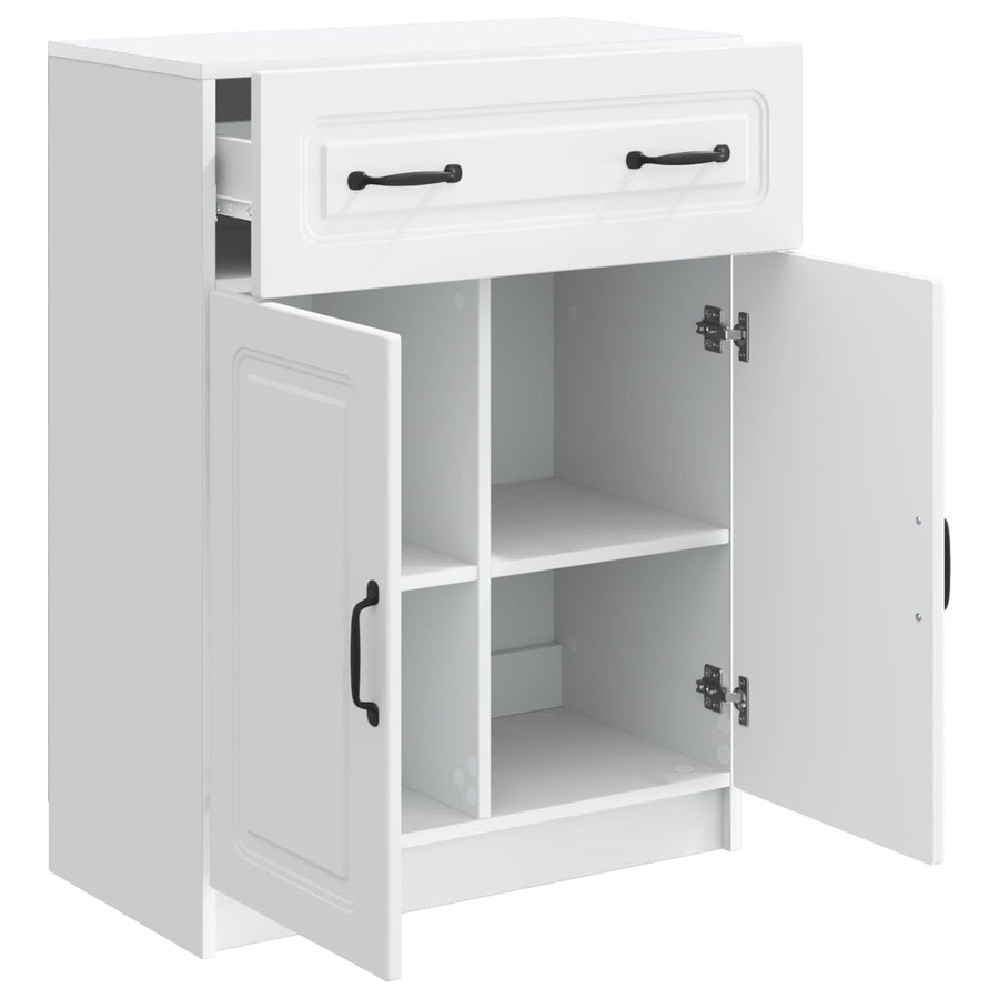Dressoir met lade Wit 66 x 34,5 x 87 cm Bewerkt hout