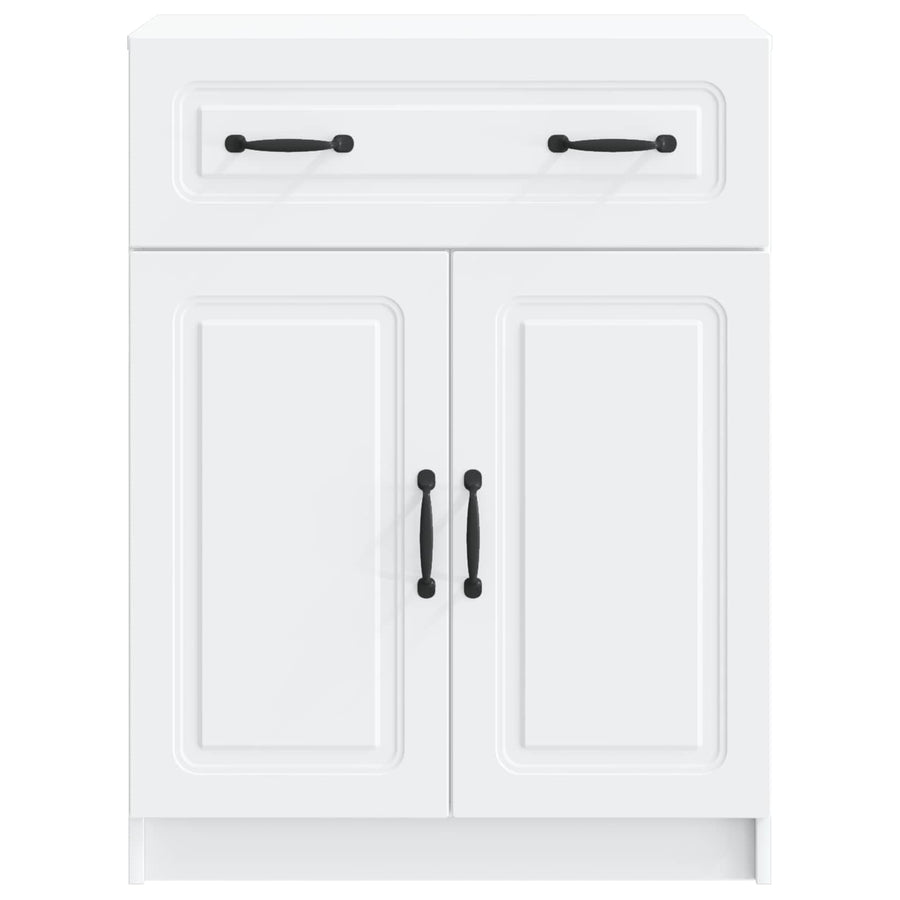 Dressoir met lade Wit 66 x 34,5 x 87 cm Bewerkt hout
