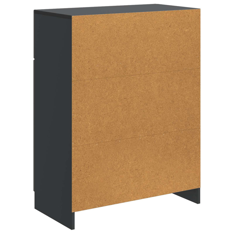 Dressoir met lade Zwart 66 x 34,5 x 87 cm Bewerkt hout
