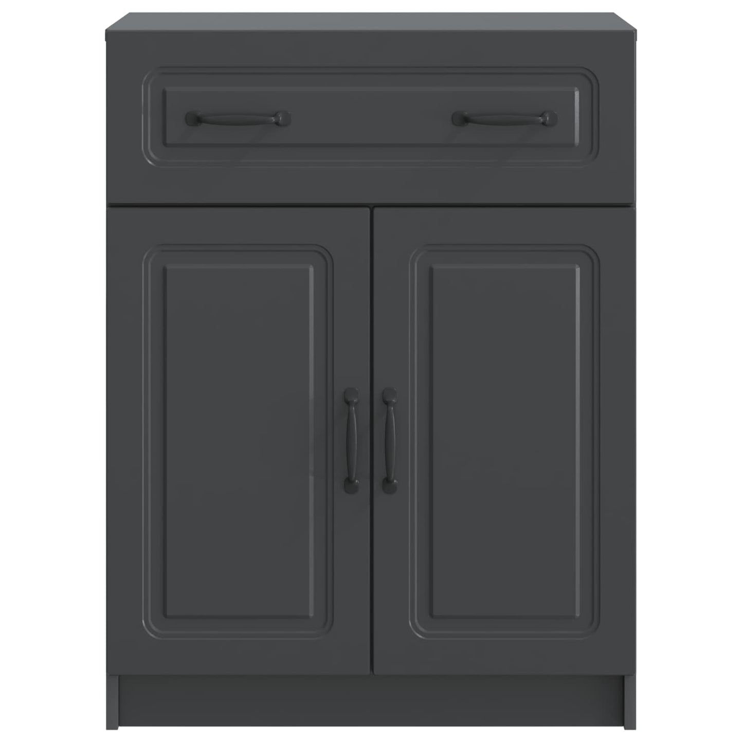 Dressoir met lade Zwart 66 x 34,5 x 87 cm Bewerkt hout