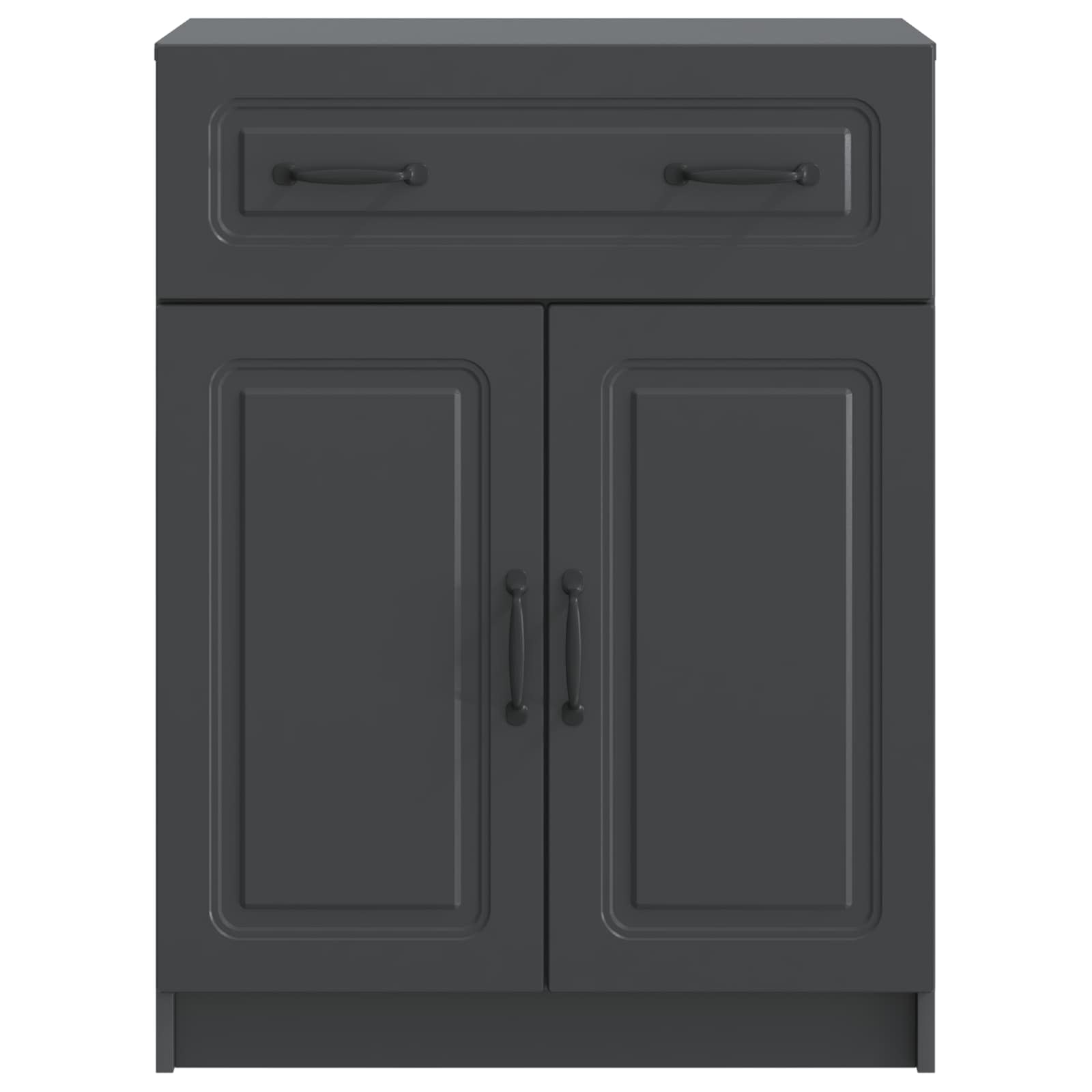 Dressoir met lade Zwart 66 x 34,5 x 87 cm Bewerkt hout