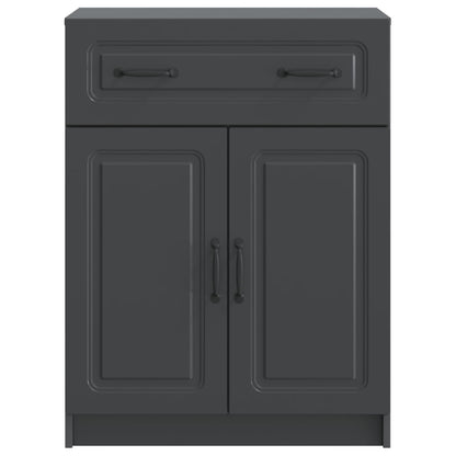Dressoir met lade Zwart 66 x 34,5 x 87 cm Bewerkt hout