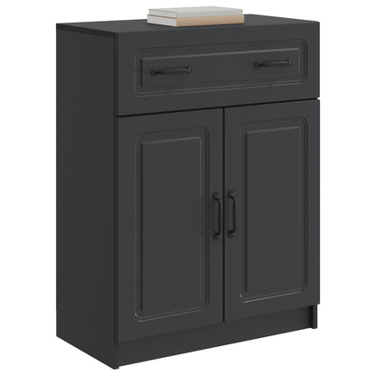 Dressoir met lade Zwart 66 x 34,5 x 87 cm Bewerkt hout