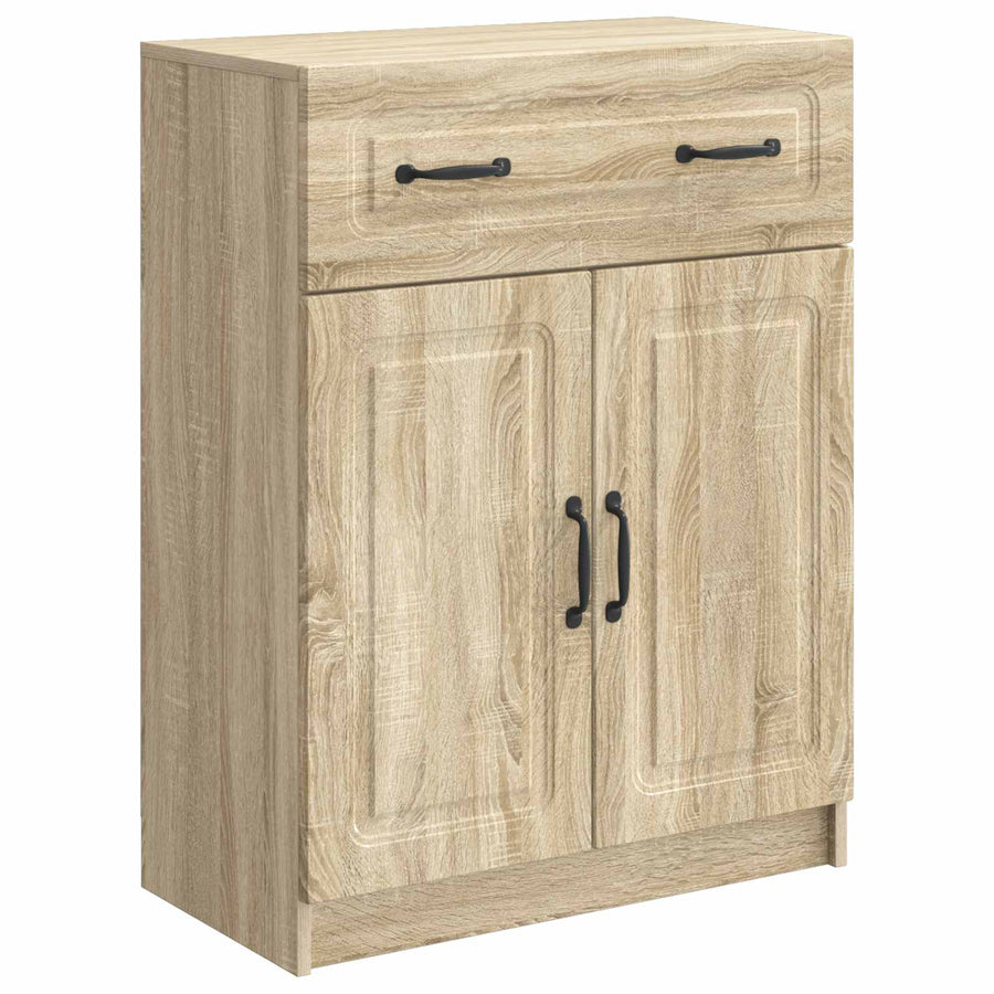 Dressoir met lade Sonoma Eiken 66 x 34,5 x 87 cm Bewerkt hout