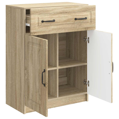 Dressoir met lade Sonoma Eiken 66 x 34,5 x 87 cm Bewerkt hout