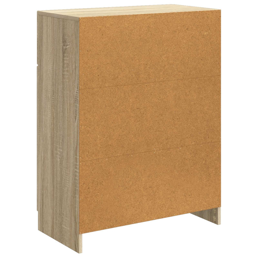 Dressoir met lade Sonoma Eiken 66 x 34,5 x 87 cm Bewerkt hout