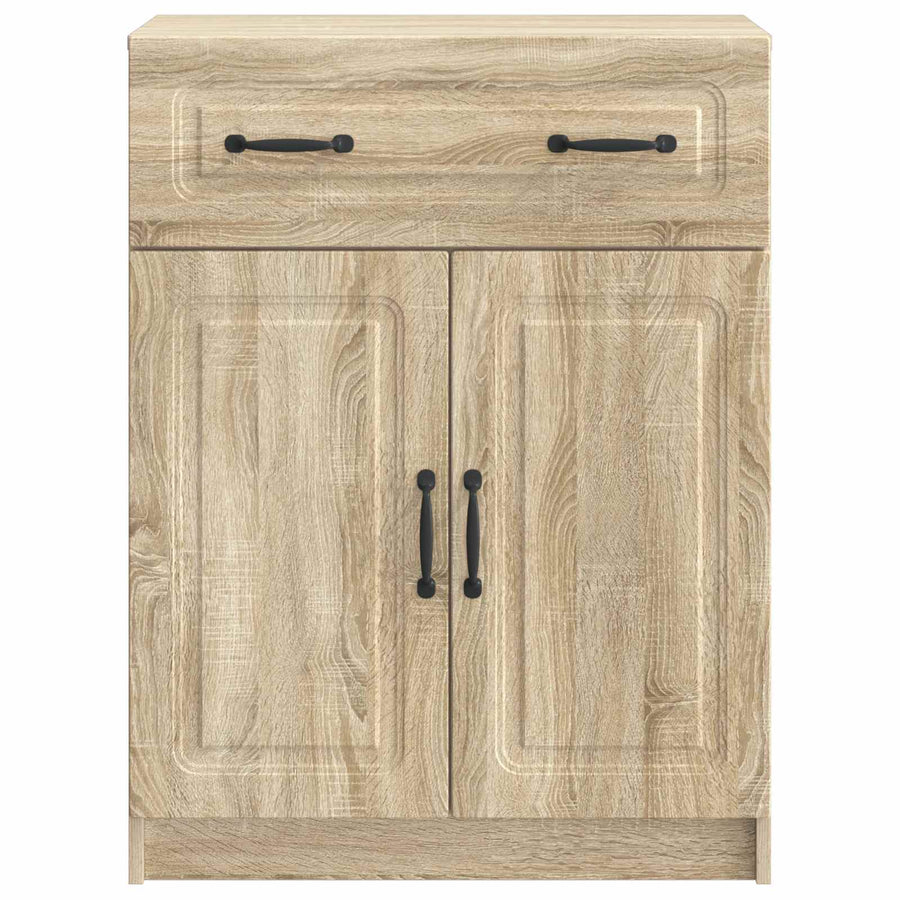 Dressoir met lade Sonoma Eiken 66 x 34,5 x 87 cm Bewerkt hout
