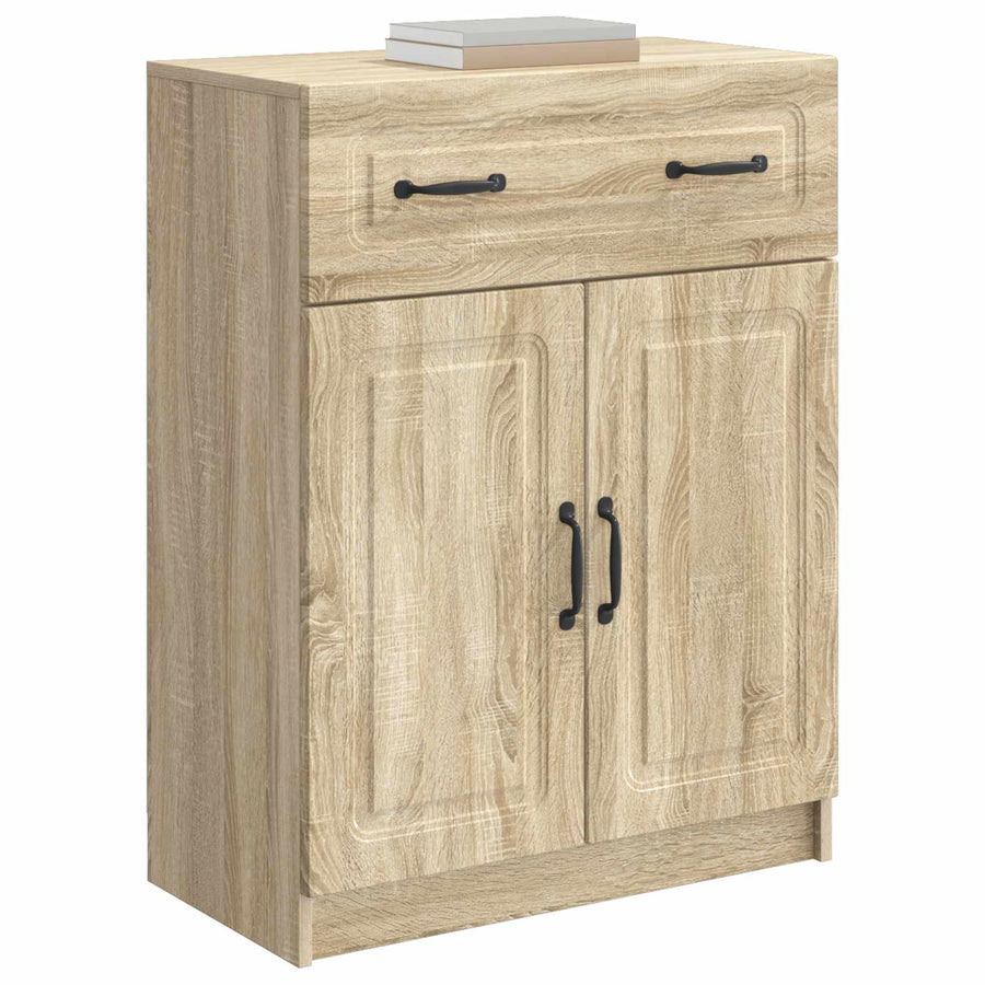 Dressoir met lade Sonoma Eiken 66 x 34,5 x 87 cm Bewerkt hout