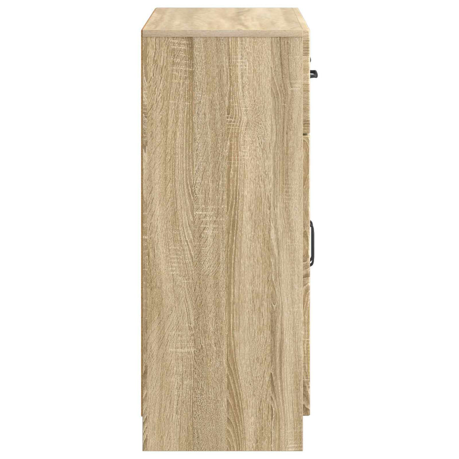 Dressoir met lade Sonoma Eiken 66 x 34,5 x 87 cm Bewerkt hout