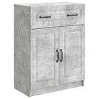 Dressoir 66x34,5x87 cm betongrijs bewerkt hout
